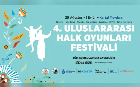 Kartal’da 4. Uluslararası Halk Oyunları Festivali 8 ülkenin katılımıyla başlıyor