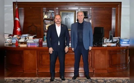 Şoförler Odası Başkanı İsa Yalçın’dan Mansur Yavaş’a esnaf sorunları ziyareti