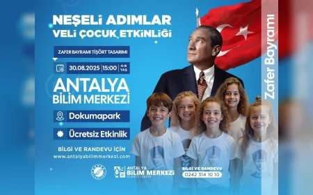 Antalya Bilim Merkezi’nde çocuklar 30 Ağustos Zafer Bayramı’nı özel etkinliklerle kutlayacak