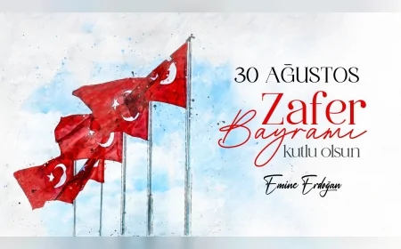 Emine Erdoğan: “30 Ağustos Zafer Bayramı’nın 103’üncü yılı kutlu olsun”