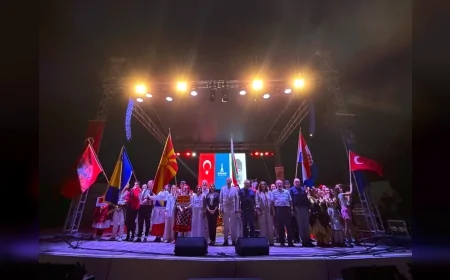 19. Uluslararası Balkanlılar Halk Dansları Festivali İzmir’de coşkuyla sürüyor