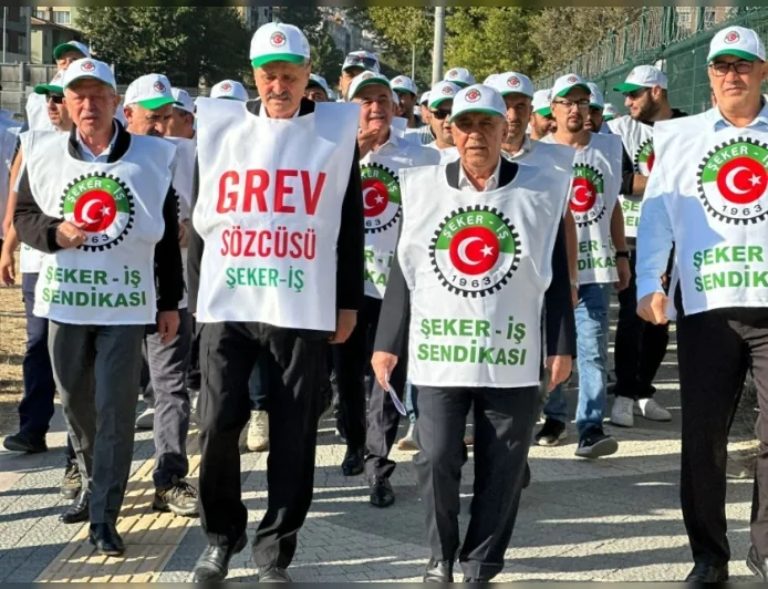 Kütahya Şeker işçileri greve çıktı, Şeker-İş Sendikası sosyal medyada dayanışma çağrısı yaptı