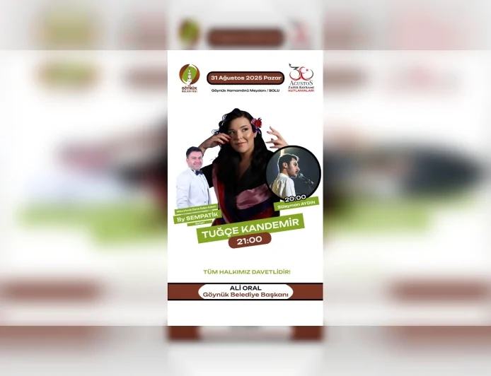 Göynük’te Zafer Bayramı kutlamaları konserler ve etkinliklerle iki gün sürecek