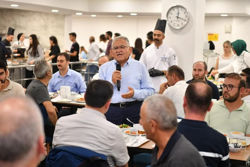 Başkan Büyükkılıç, KCETAŞ personeliyle bir araya geldi: “Şehrinize ve kurumunuza sahip çıkın”