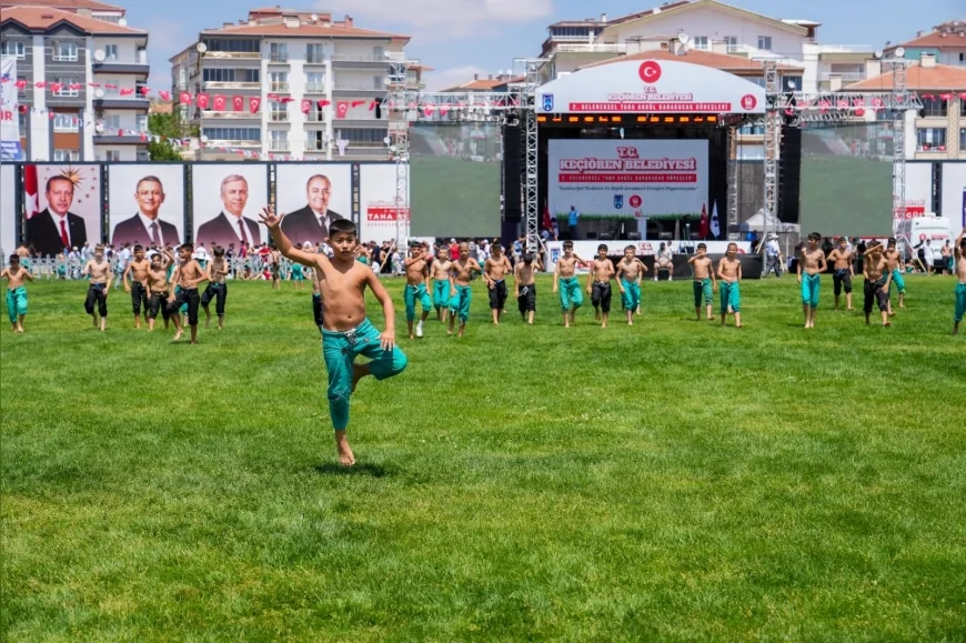 Cumhuriyet tarihinin en büyük karakucak güreş organizasyonu Keçiören’de başladı
