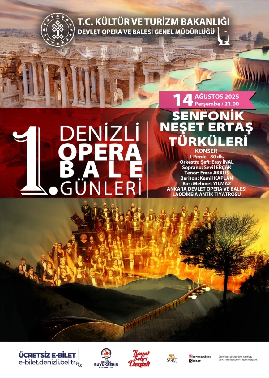 Neşet Ertaş Türküleri Laodikya Antik Kenti’nde senfonik konserle yankılanacak