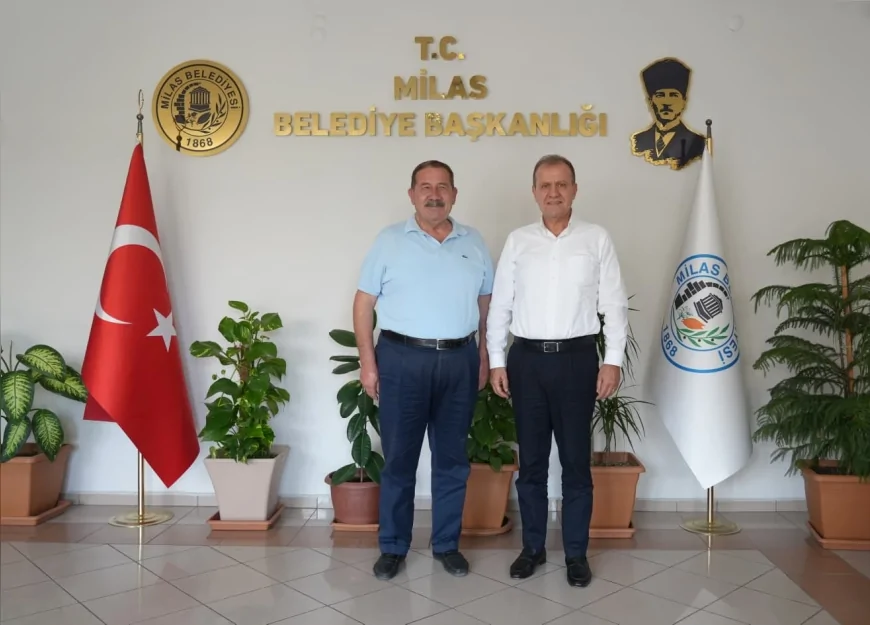 Vahap Seçer ve Fevzi Topuz Milas’ta belediye projeleri ve ülke gündemini görüştü
