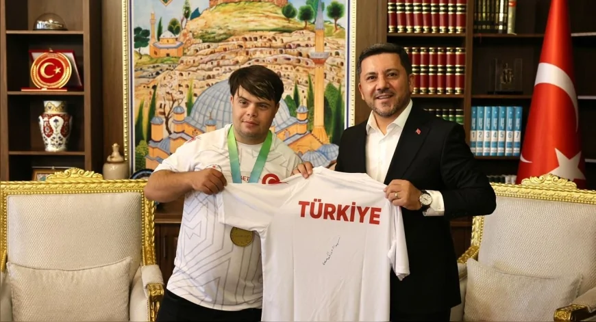 Nevşehirli milli sporcu Ramazan Ünlü, Türk Devletleri Down Sendromlular Spor Oyunlarında Türkiye’yi temsil edecek