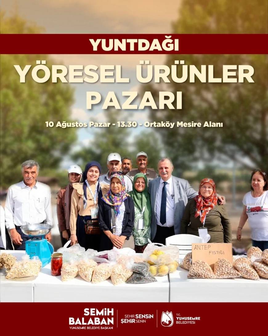 Yuntdağı Yöresel Ürünler Pazarı 10 Ağustos’ta Ortaköy’de Kapılarını Açıyor!