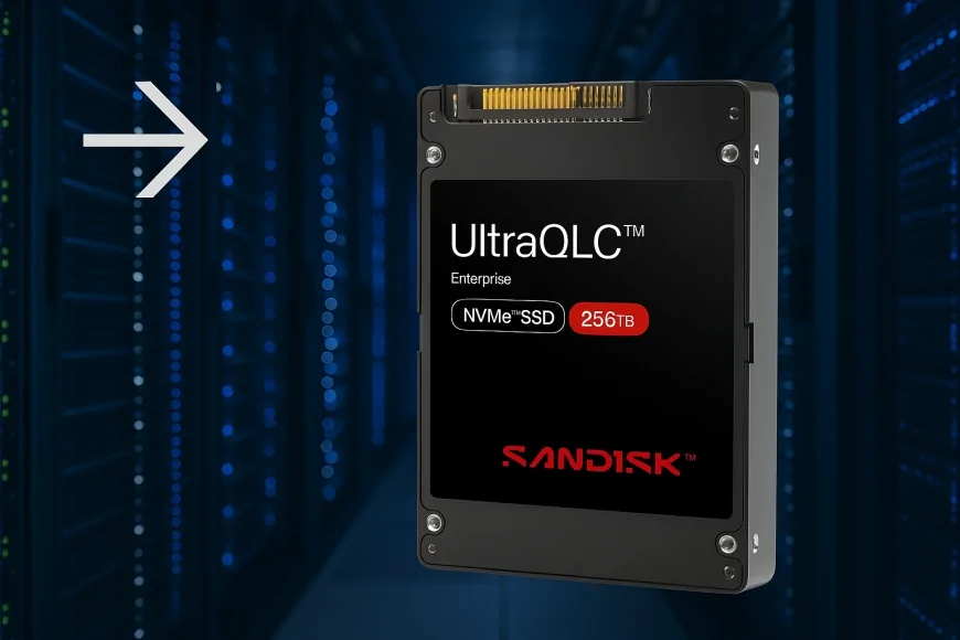 Sandisk’ten veri merkezleri için yapay zeka ve bulut odaklı 256TB kapasiteli UltraQLC SSD!