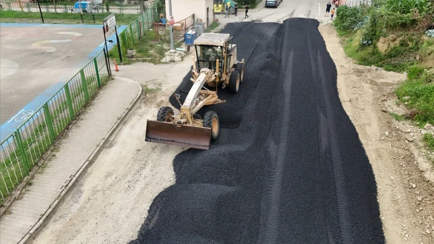 Giresun Belediyesi acil noktalar için asfalt çalışmalarını sürdürüyor
