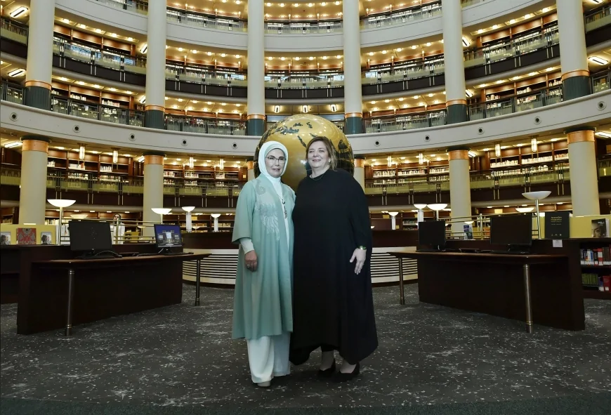 Emine Erdoğan, Gürcistan Cumhurbaşkanı eşi ile Ankara’daki görüşmesine ait görüntüleri yayımladı