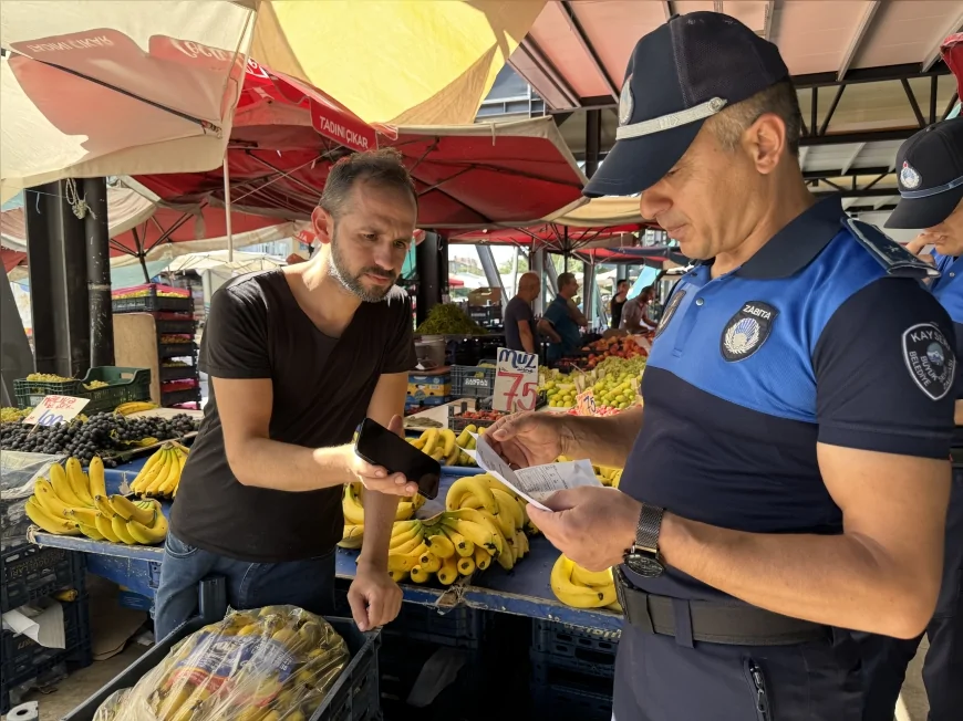 Büyükşehir zabıta ekiplerinden hal, pazar ve marketlerde kayıt dışı ürün denetimi