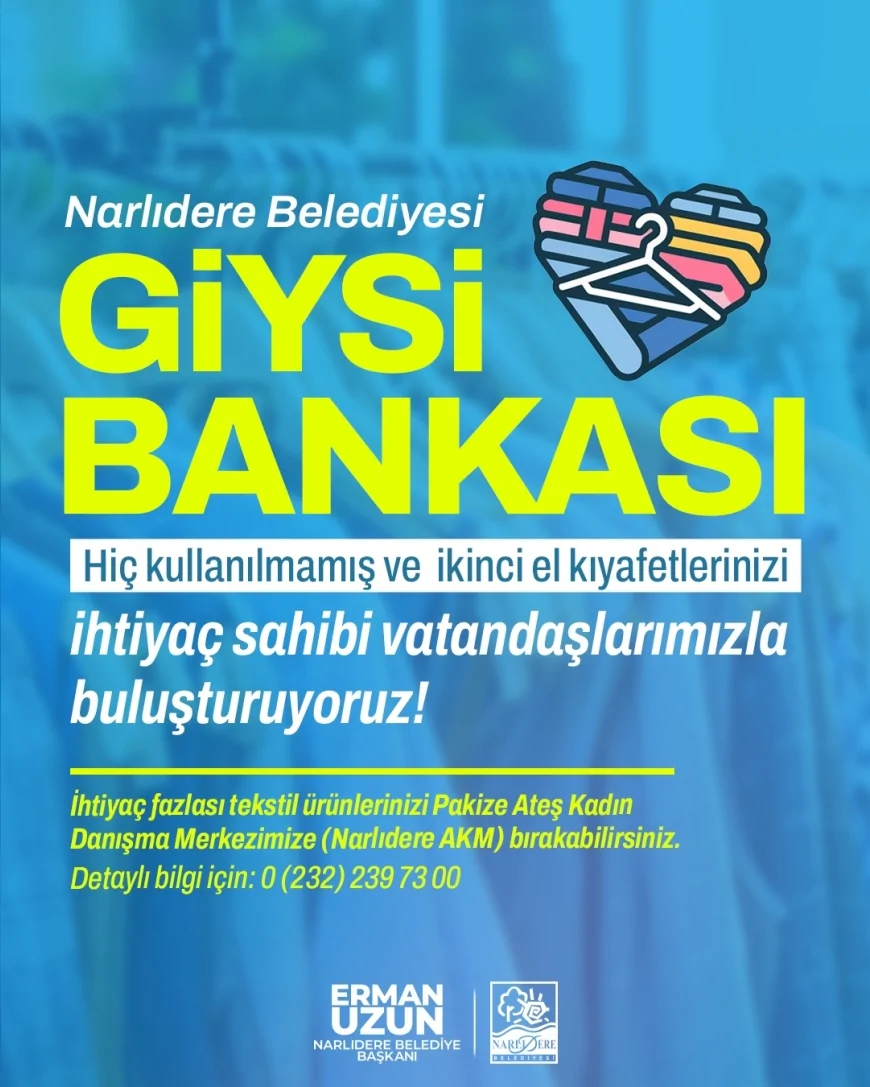 Narlıdere’de ihtiyaç sahiplerine Giysi Bankası desteği: 2 bini aşkın vatandaş ücretsiz destek aldı!
