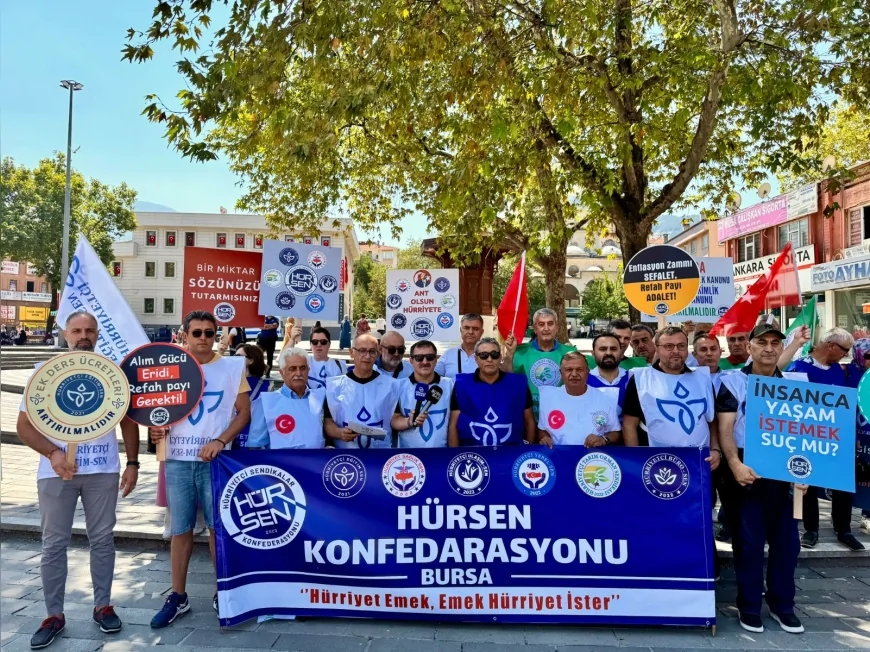 Hür-Sen Genel Başkanı Levent Kuruoğlu: "Memur ve emekliler açlık sınırında yaşamaya mahkûm edildi"