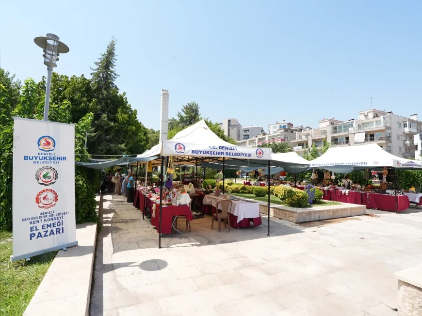 Denizli’de kadınların üretim gücünü sergilediği El Emeği Pazarı vatandaşlarla buluşuyor