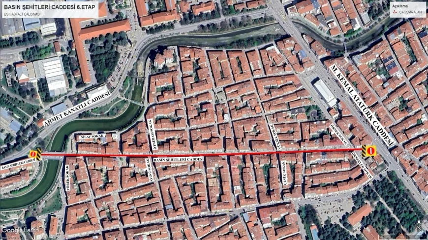 Eskişehir’de Basın Şehitleri Caddesi’nde asfalt yenileme çalışmaları 22 Ağustos’a kadar sürecek