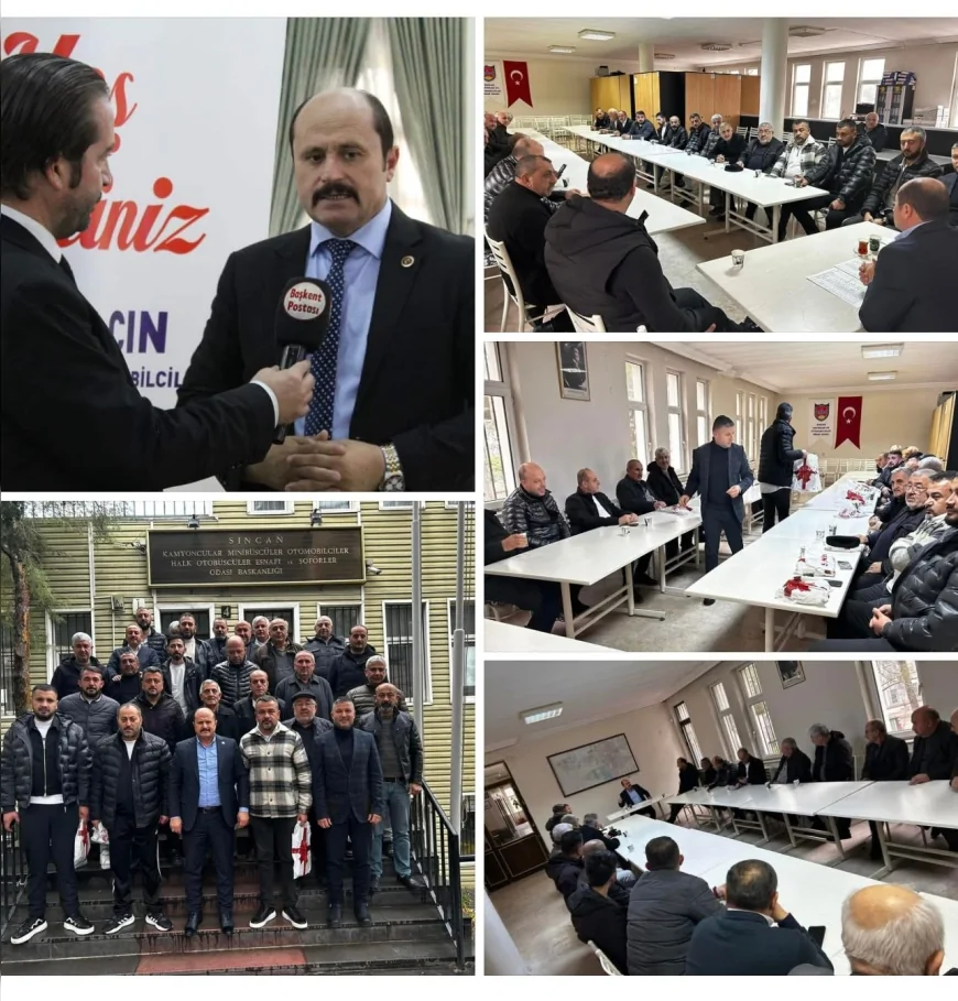 Sincan Şoförler Odası Başkanı İsa Yalçın: "Gezdik, gördük, dinledik ve çözdük"