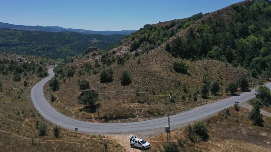Ordu Mesudiye’de 12 kilometrelik grup yolunun 6,5 kilometrelik ilk etabı asfaltla tamamlandı