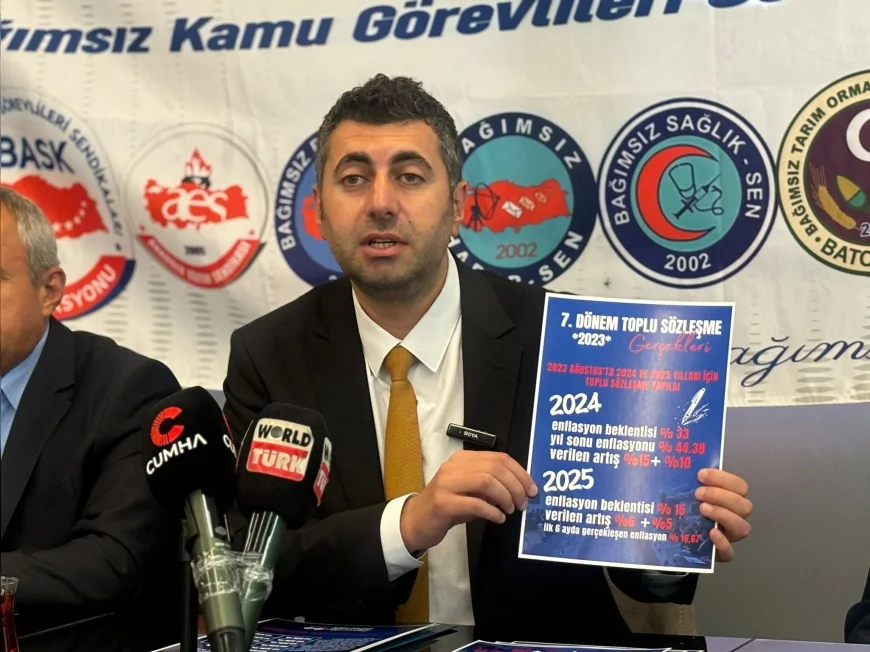 Bask Genel Başkanı Mehmet Alper Öğretici: "Memur ve emekliler 7 dönemdir enflasyona ezdirildi, 8. dönemde de aynı tablo yaşandı"