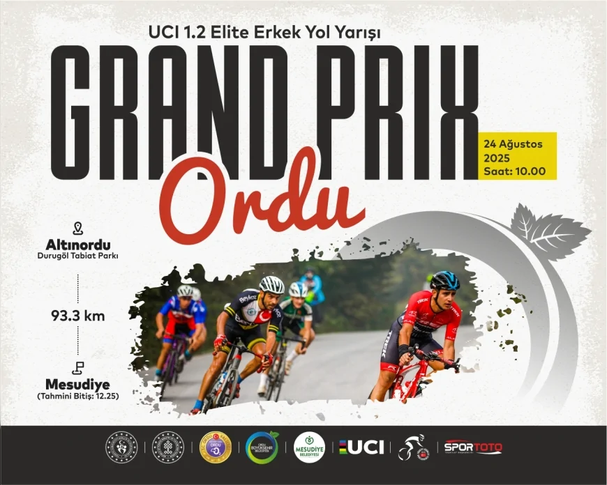 Ordu’da uluslararası bisiklet heyecanı: 14 ülkeden 65 sporcu Grand Prix Ordu’da yarışacak