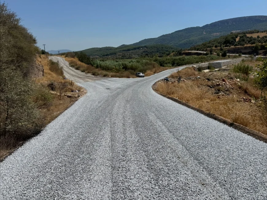 Milas’ta kırsal mahalle yolları yenilendi, Akyol-Yaka-Gökçeler bağlantısı asfaltlandı