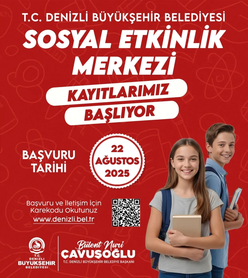 Denizli Büyükşehir Belediyesi Sosyal Etkinlik Merkezlerinde yeni dönem kayıtları başladı