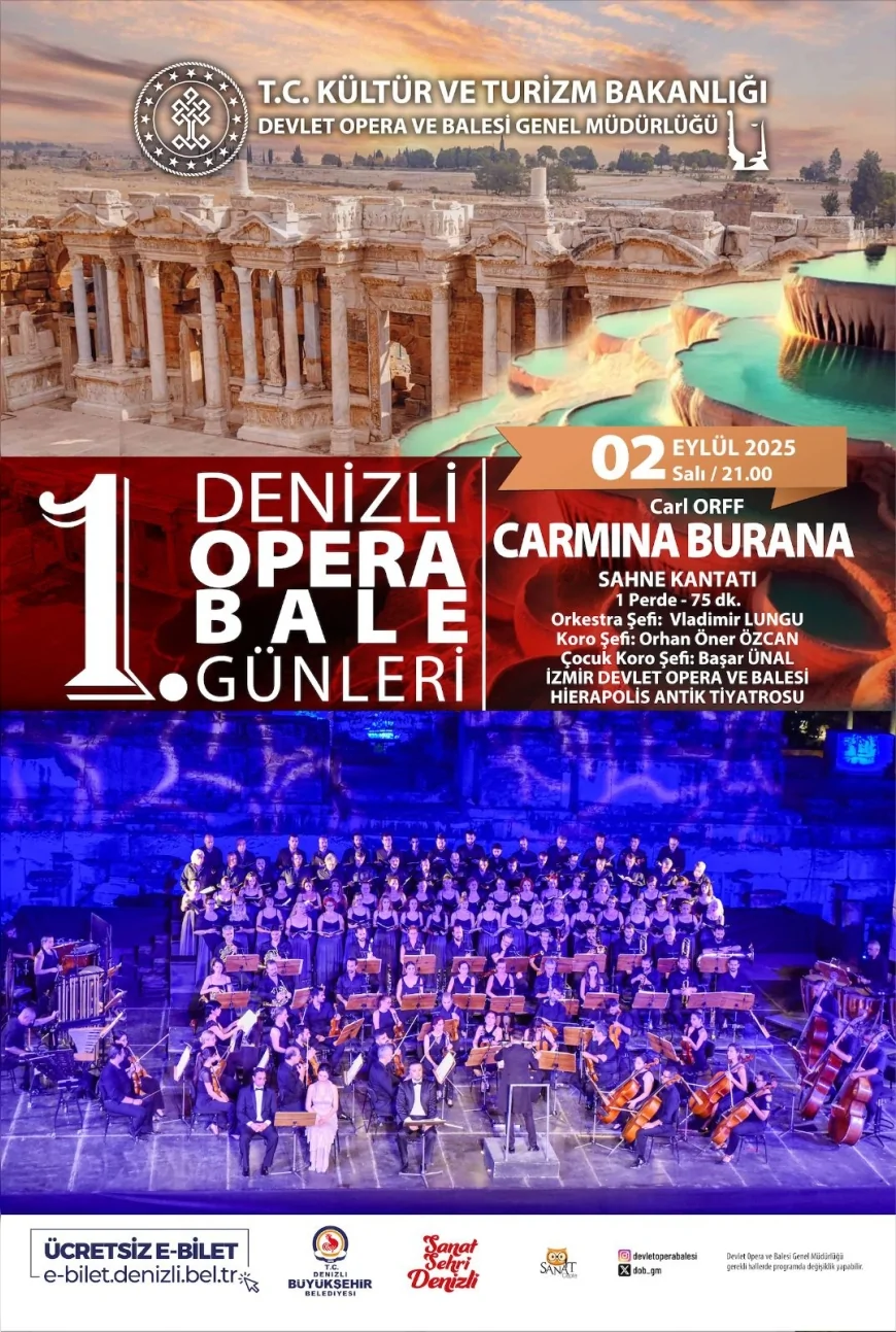 Hierapolis Antik Kenti’nde Carmina Burana konseriyle Denizli Opera ve Bale Günleri başlıyor