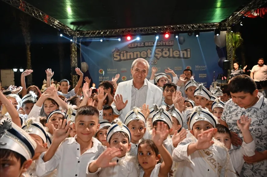 Kepez’de 425 çocuğun katıldığı görkemli sünnet şöleni kültür festivaliyle birleşti