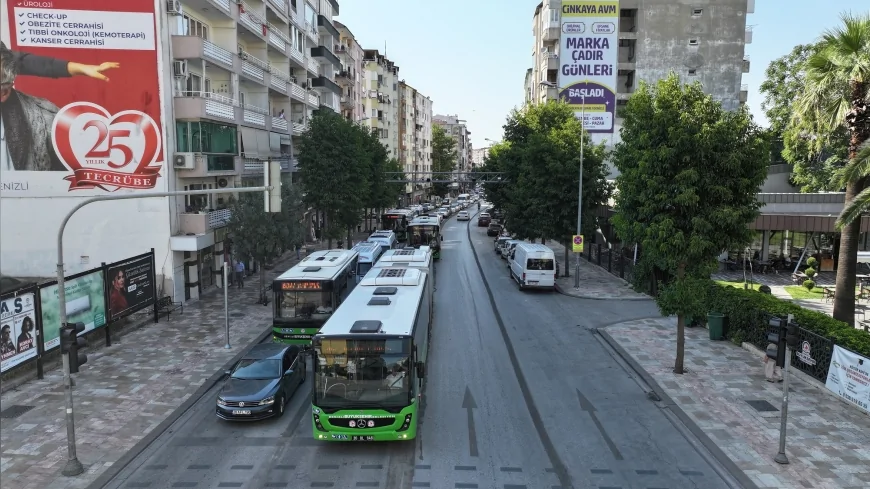Denizli’de şehir içi ulaşımda yeni dönem: İstiklal Caddesi’nde toplu taşıma şeridi uygulaması başlıyor ALTMANŞET: