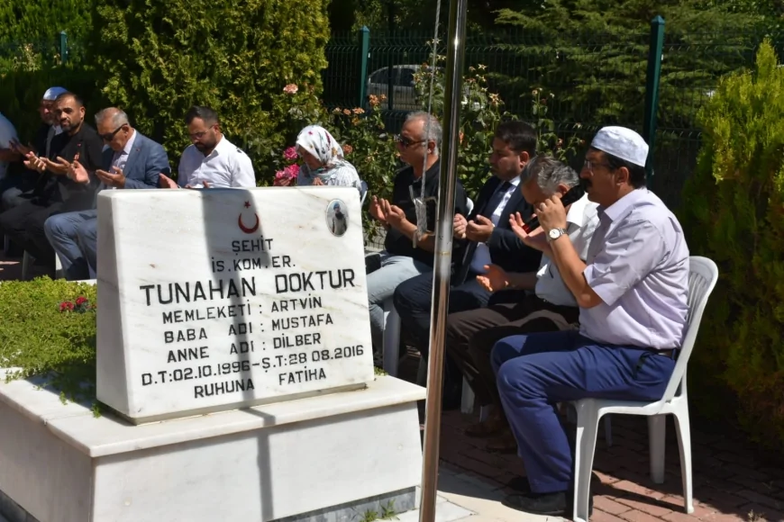 Şehit Tunahan Doktur Hakkari’deki saldırının 10. yılında Kahramankazan’da dualarla anıldı