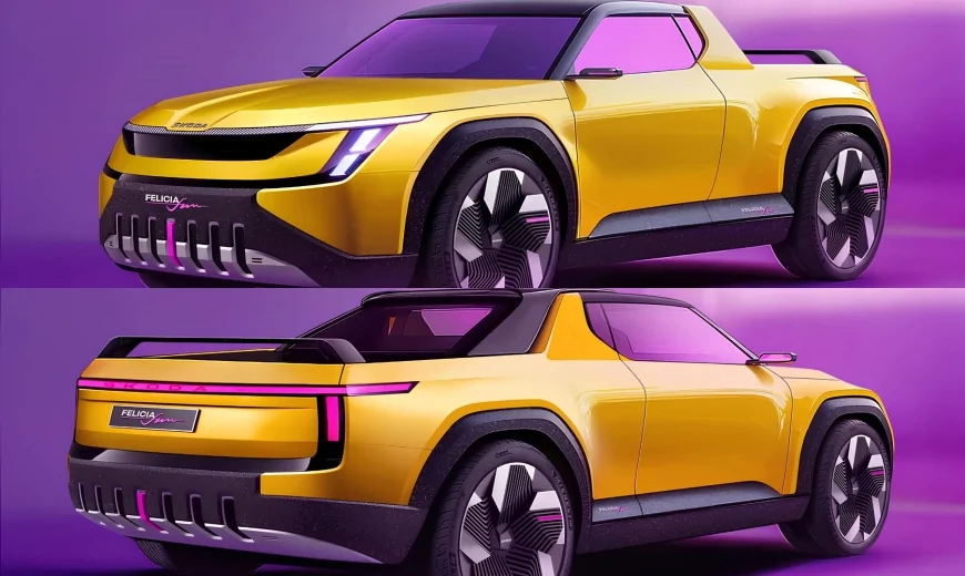 Skoda, 1990’ların ikonik pickup modeli Felicia Fun’ı elektrikli konsept olarak yeniden tanıttı!