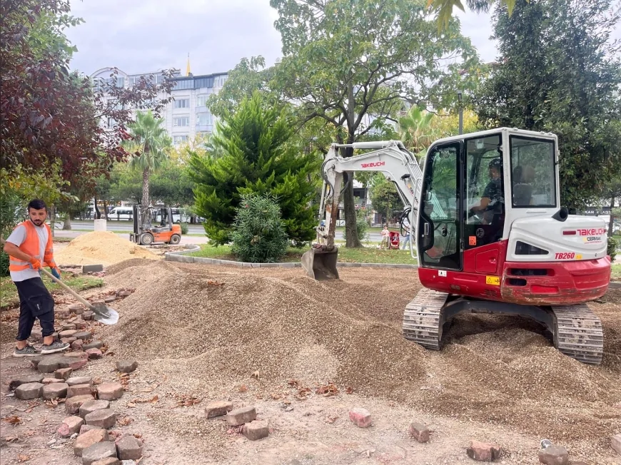 Fatsa Atatürk Parkı’nda 2. etap yenileme çalışmaları hız kesmeden devam ediyor