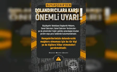Kayseri Büyükşehir’den dolandırıcılara karşı uyarı: “Belediye hiçbir şekilde para talep etmez”