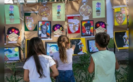 Güzelbahçe’de minik öğrencilerden hayallerini yansıtan sergi: Yaz kampı coşkuyla sona erdi