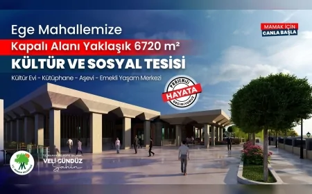 Mamak Belediyesi Ege Mahallesi’nde 6720 metrekarelik kültür ve sosyal tesis inşa edecek