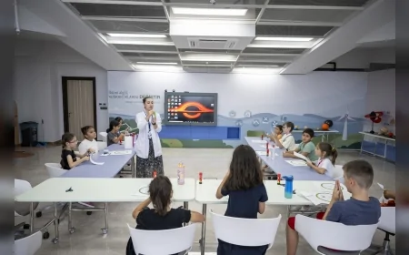 Mersin’de Mercan Bilim Merkezi Yaz Okulu Tamamlandı: 5 Bin 547 Öğrenci Bilimle Buluştu