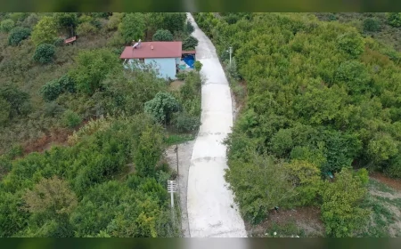 Ordu’da 2 bin 400 km’lik yol ağına bir yenisi eklendi: Ünye Bayramca’da beton yol çalışmaları başladı