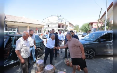 Başkan Memduh Büyükkılıç Sarıoğlan’da 38 milyon TL’lik yatırım çalışmalarını inceledi