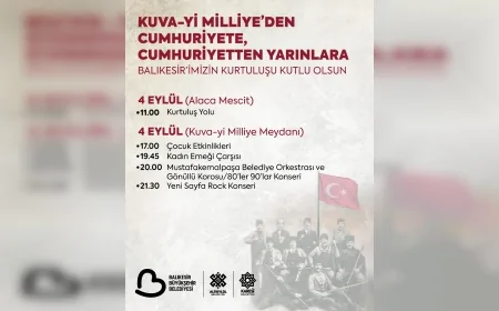 Balıkesir’in kurtuluşunun 103’üncü yılı Kuva-yı Milliye Meydanı’nda üç gün sürecek etkinliklerle kutlanacak