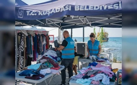 Kuşadası’nda kullanılmayan eşyalar takasla yeni sahiplerine ulaştı