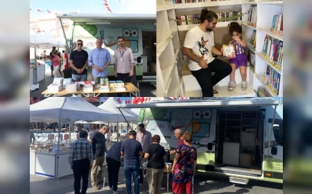 Nilüfer Belediyesi Gezici Kütüphane ile 7. Mudanya Kitap Fuarı’nda ücretsiz yayınlar dağıtıyor!