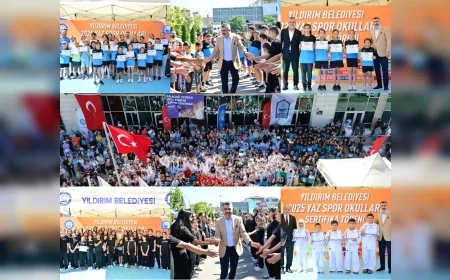 Yıldırım Belediyesi yaz spor okullarında 62 bin 542 çocuk eğitim aldı, 6 yılda 400 bin kişiye spor imkânı!