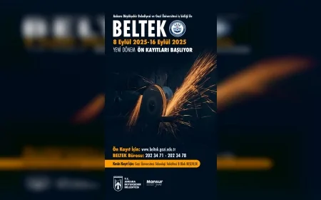 Ankara Büyükşehir Belediyesi ve Gazi Üniversitesi iş birliğiyle BELTEK kursları için ön kayıtlar başladı