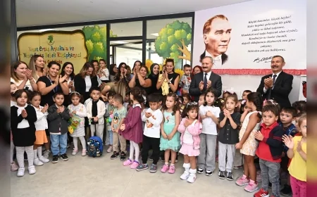 Mamak Belediyesi kreşlerde yeni eğitim yılını bando ve müzikle başlattı