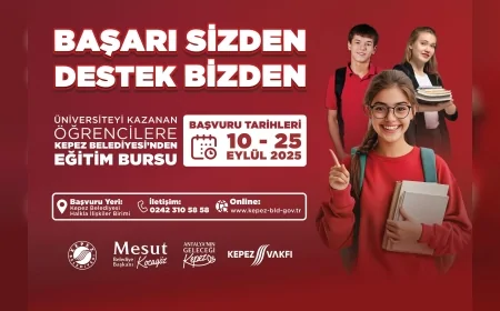 Kepez Belediyesi’nden üniversite öğrencilerine burs başvuruları başladı