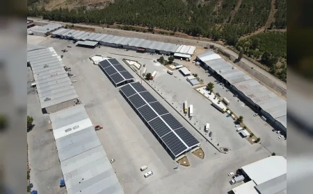 Fethiye Karaçulha Hali çatısına kurulan GES ile yılda 1,2 milyon kWh elektrik üretilecek
