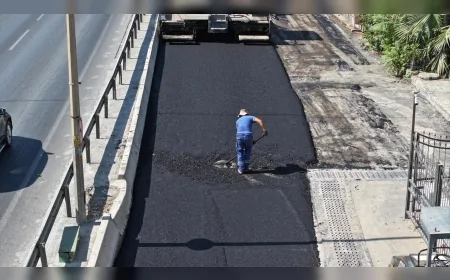 İzmir’de asfalt seferberliği, dört ilçede 5 bin tonu aşkın asfalt kullanıldı