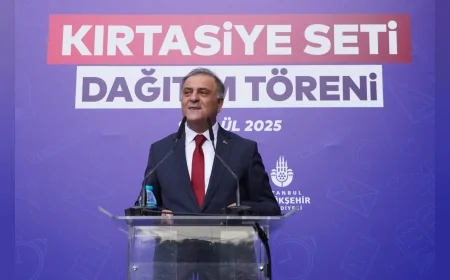 İBB Başkanvekili Nuri Aslan: "236 bin öğrenciye kırtasiye seti desteği sağlandı"