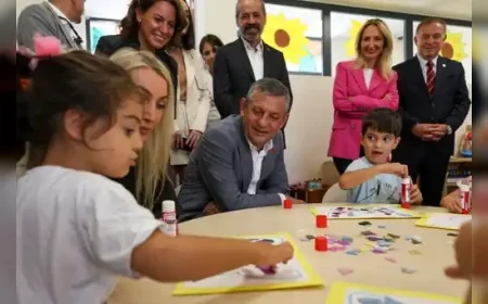 CHP Genel Başkanı Özgür Özel, Tuzla’da İBB tarafından yapımı tamamlanan 16 yeni kreşin açılışına katıldı